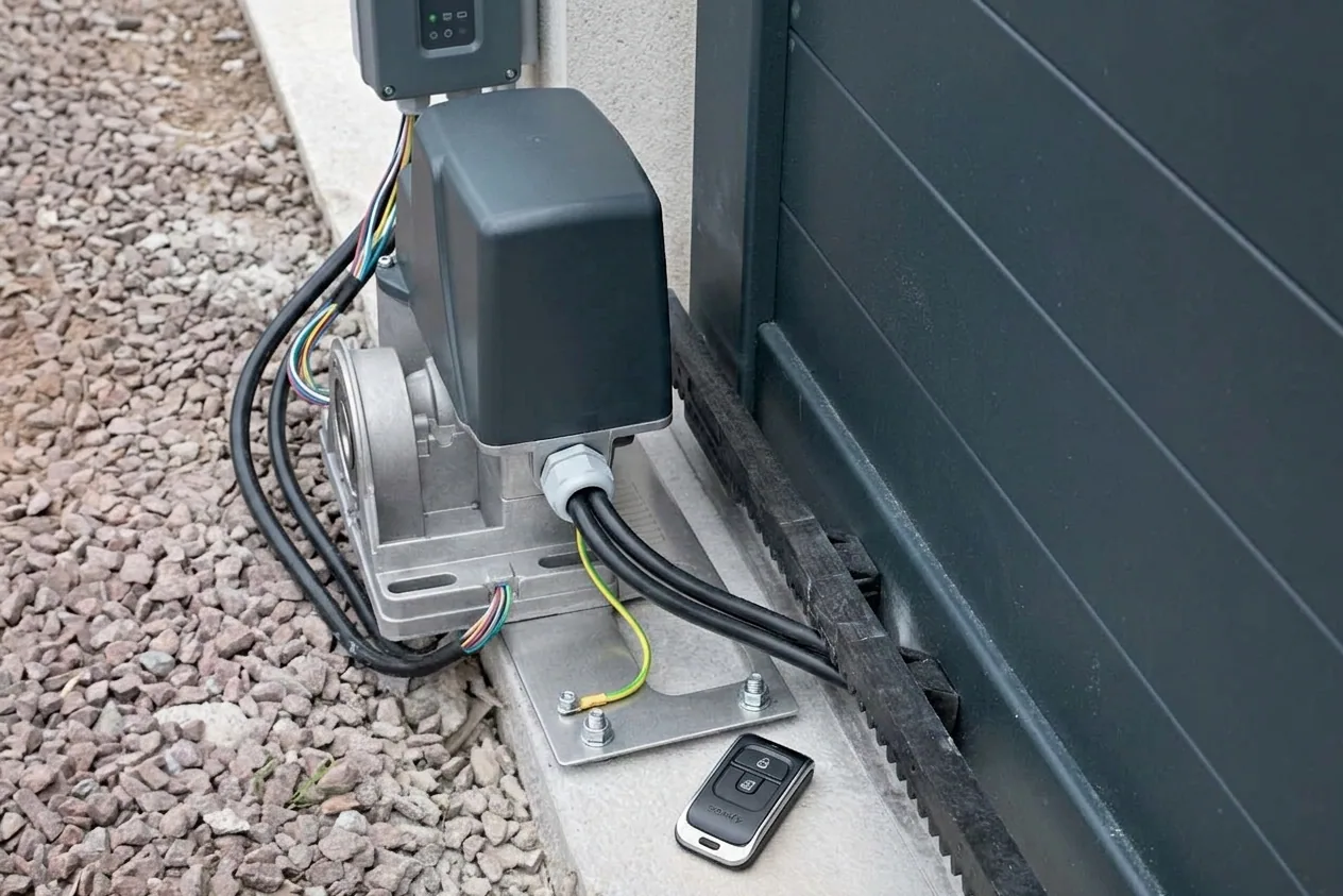 Motorisation portail, garage et volets à Meaux — après (chantier 6)