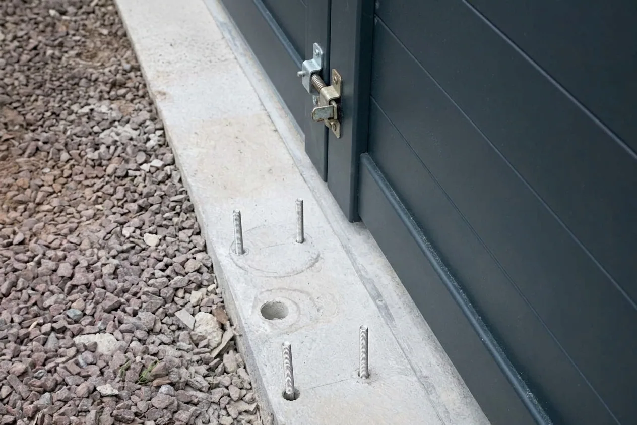 Motorisation portail, garage et volets à Meaux — avant (chantier 6)